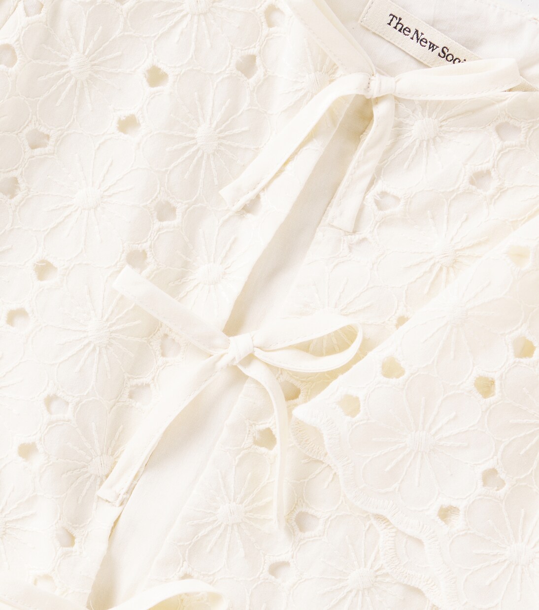 Creta embroidered cotton-blend blouse | The New Society