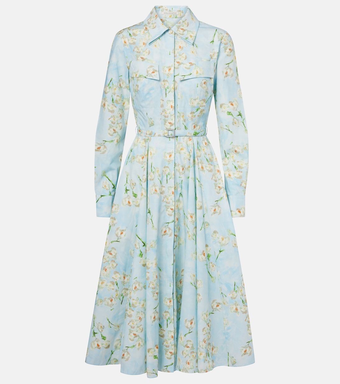 Hemdblusenkleid aus Baumwollpopeline | Emilia Wickstead