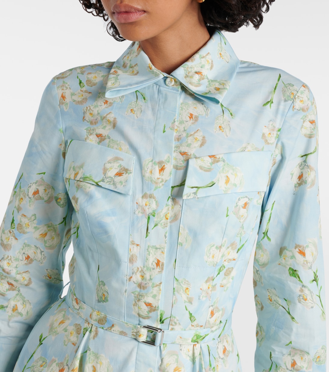 Hemdblusenkleid aus Baumwollpopeline | Emilia Wickstead