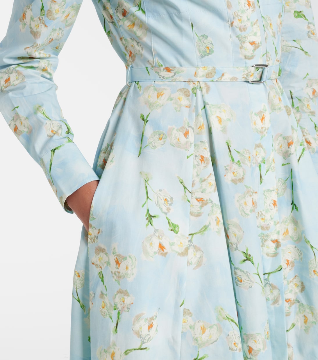 Hemdblusenkleid aus Baumwollpopeline | Emilia Wickstead