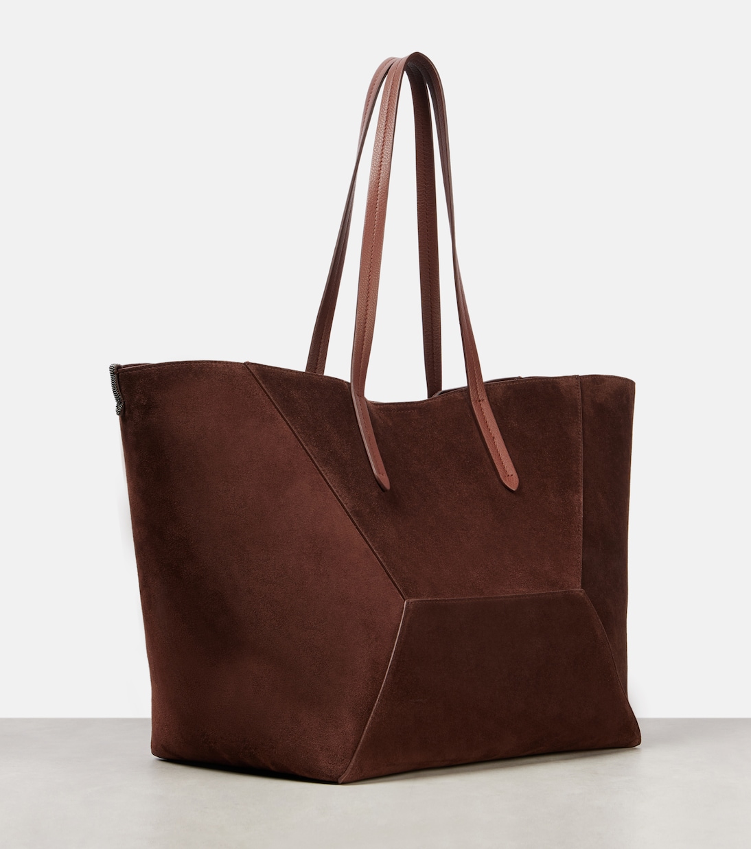 BC Duo Large suede tote bag | Brunello Cucinelli
