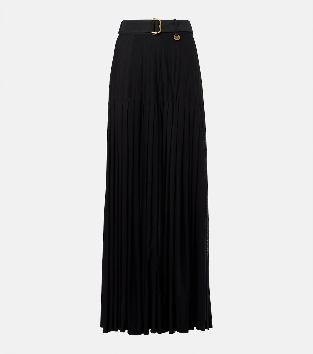 Falda larga plisada en mezcla de algodón | Burberry