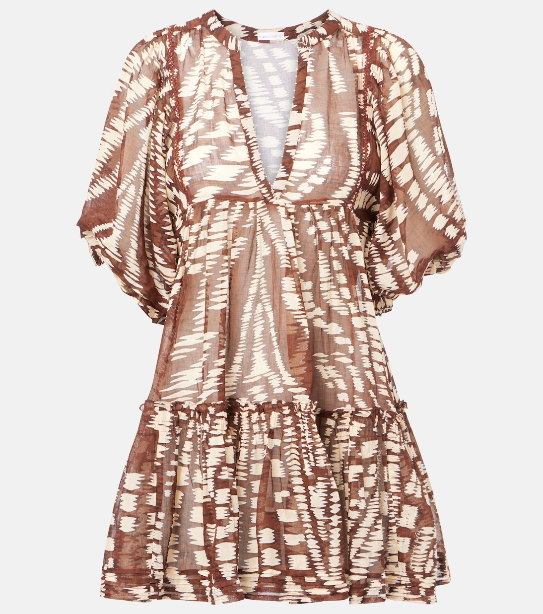 Robe Aria imprimée en coton | Poupette St Barth