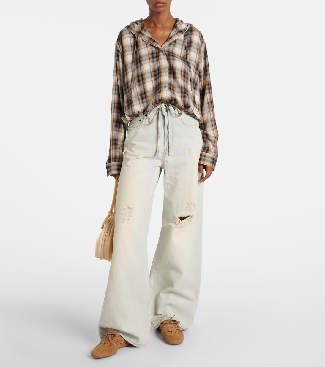 Baskets en daim et cuir | Acne Studios