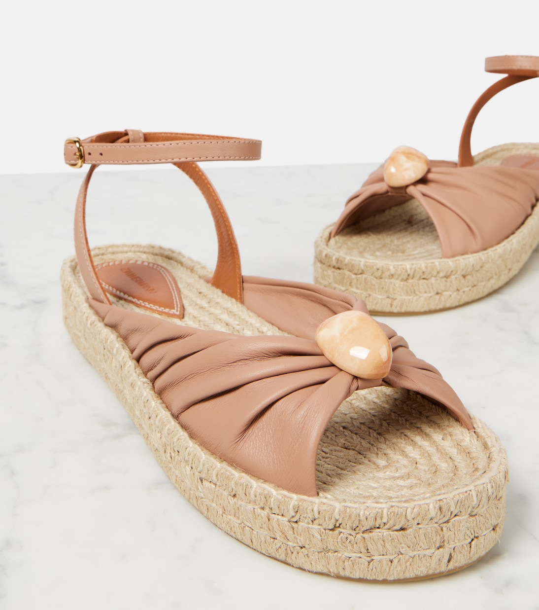 Gleam leather espadrille sandals | Zimmermann