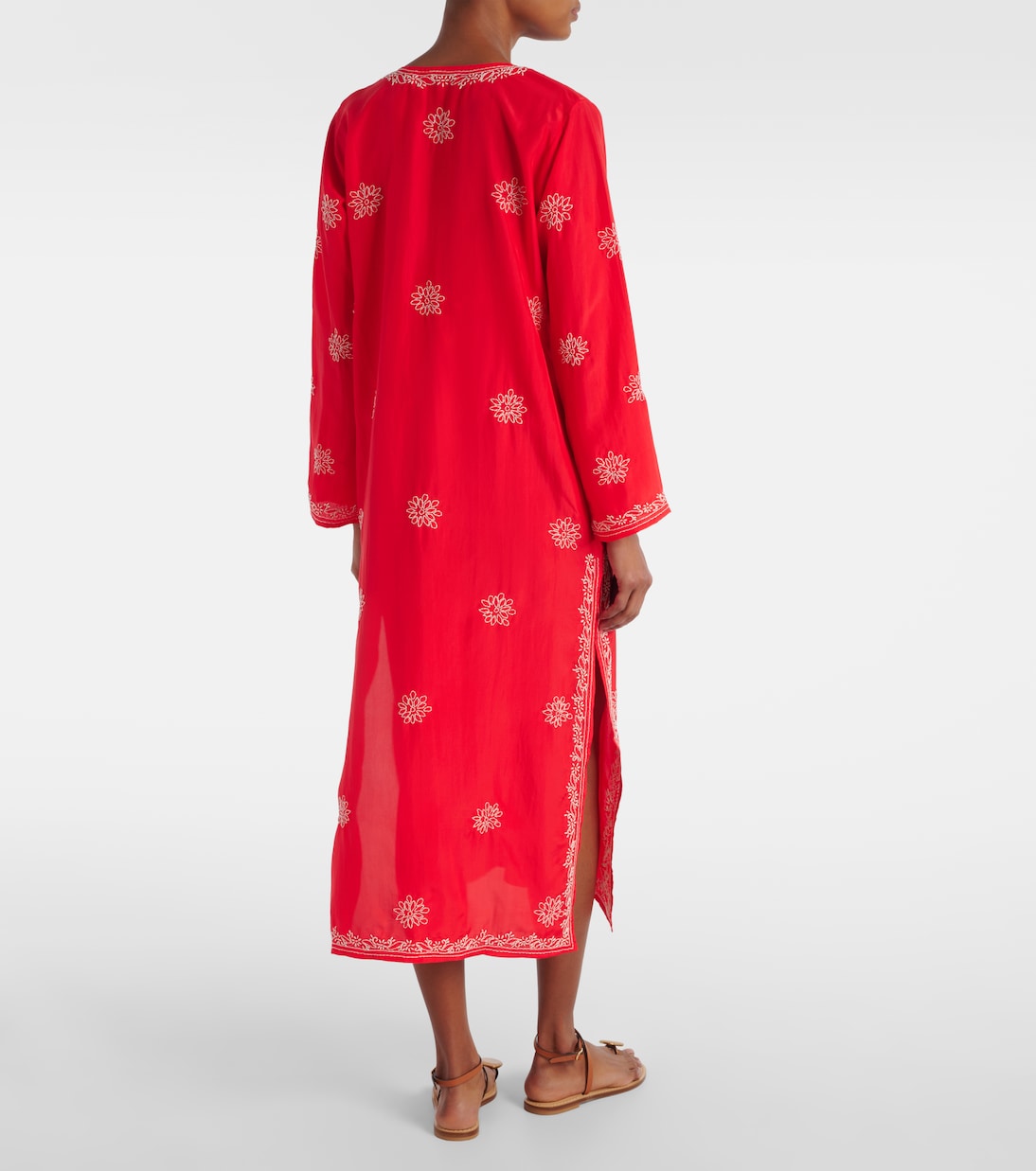 Caftán de seda bordado | Juliet Dunn