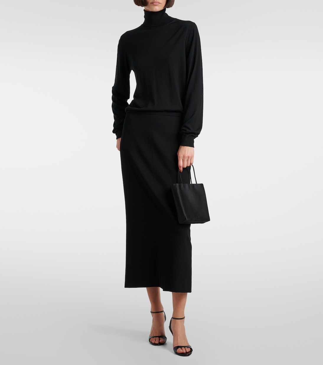 Cecily Mini satin shopper | The Row