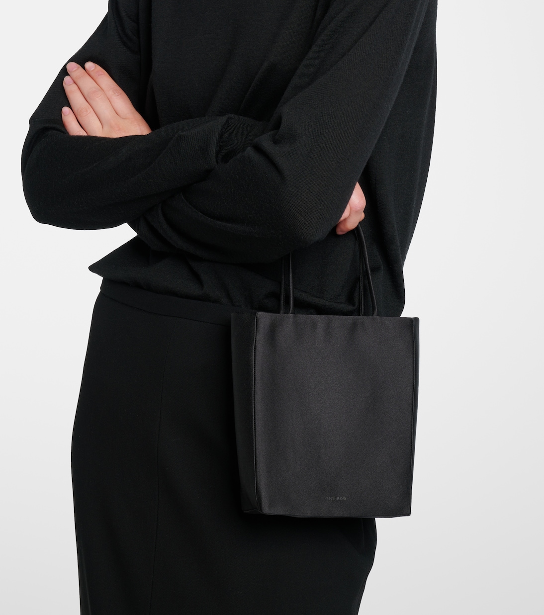 Cecily Mini satin shopper | The Row