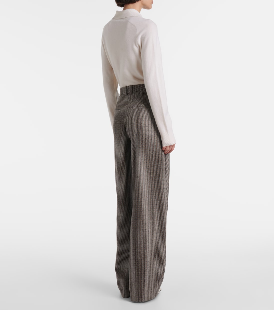 Pantalon ample à carreaux | Vince