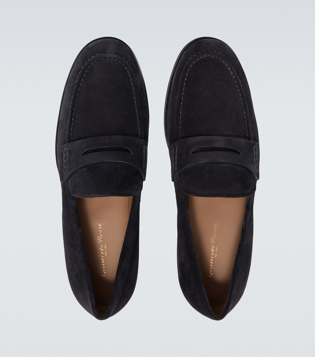 George suede penny loafers | Gianvito Rossi