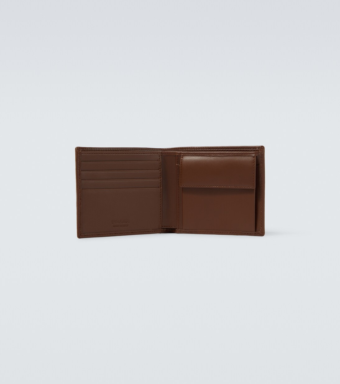 Re-Nylon leather-trimmed wallet  | Prada