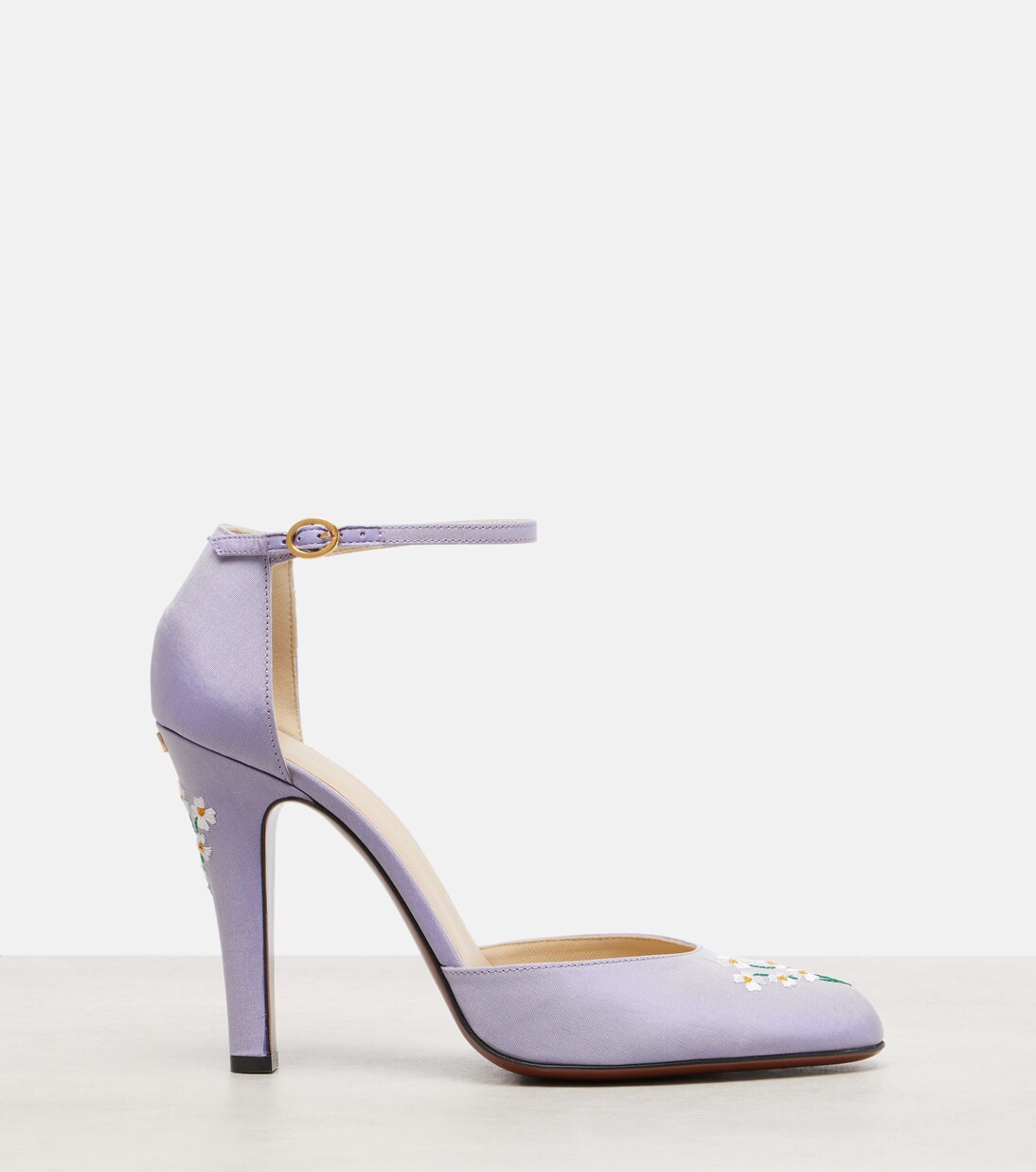 Pumps Hi Dolly 105 in raso con ricamo | Valentino Garavani