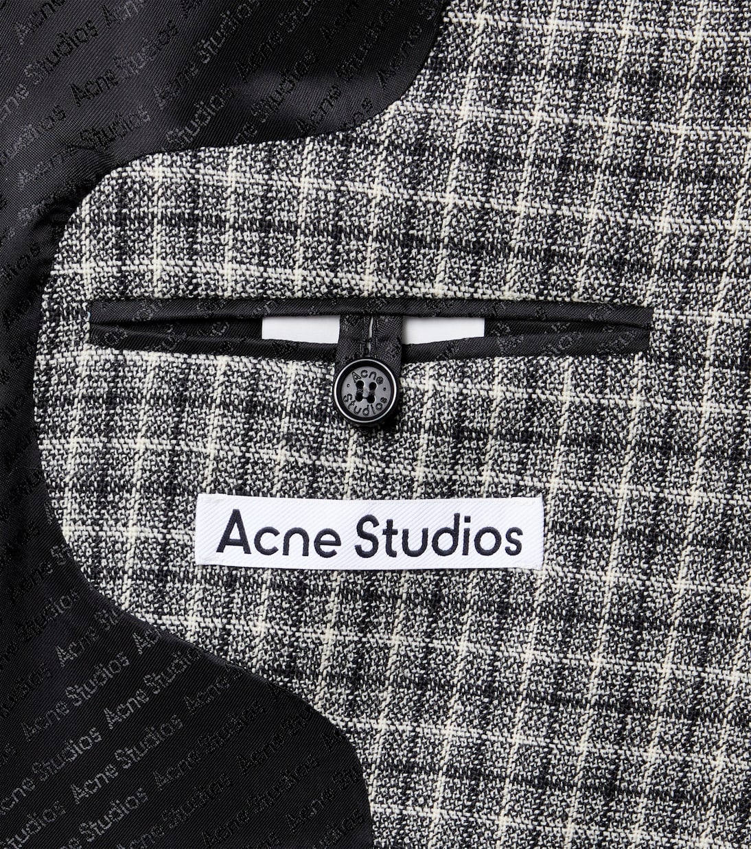 Checked wool suit jacket | Acne Studios