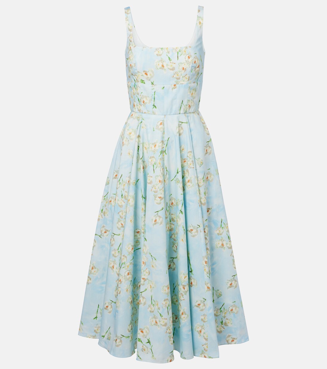 Midikleid Mona aus Baumwolle | Emilia Wickstead