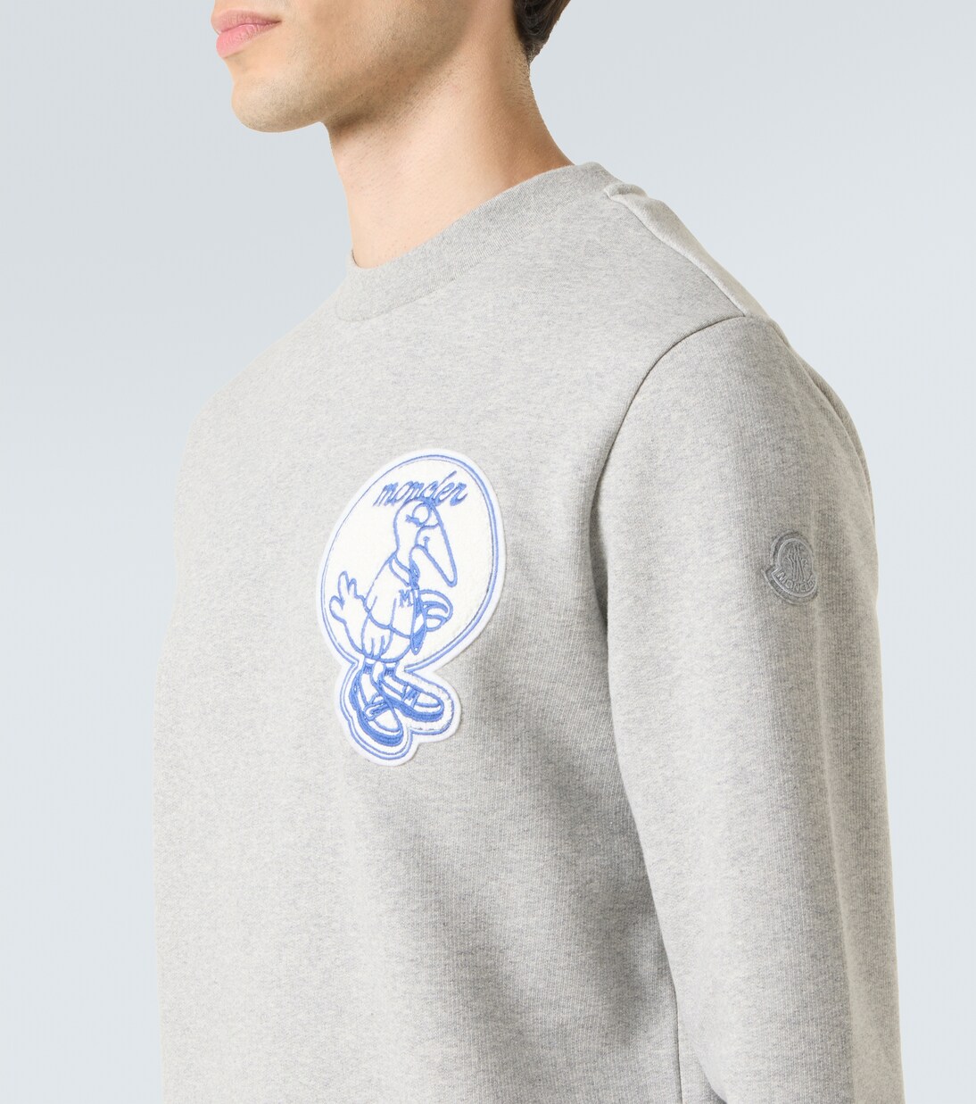 Patch-appliqué cotton fleece sweatshirt | Moncler