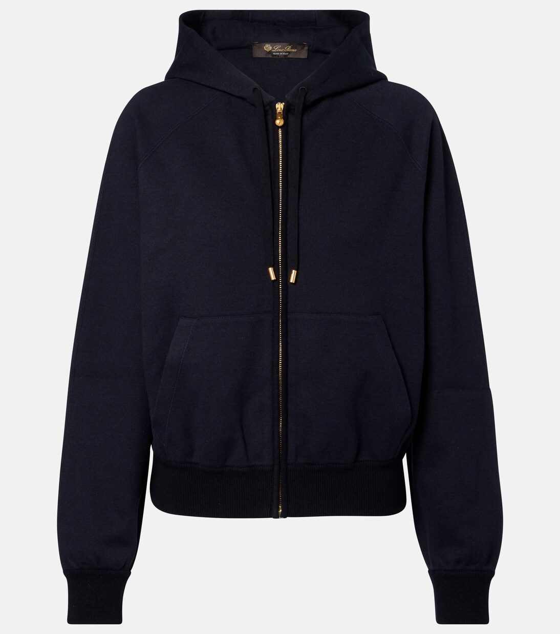 Viera cotton, silk, and cashmere fleece hoodie | Loro Piana