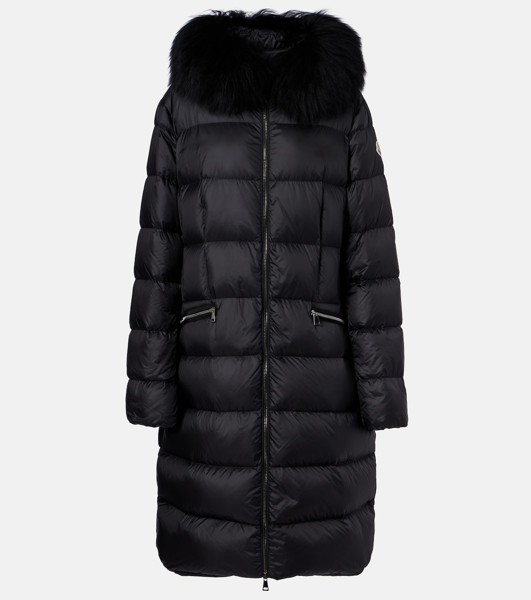 Boedic shearling-trimmed down jacket | Moncler