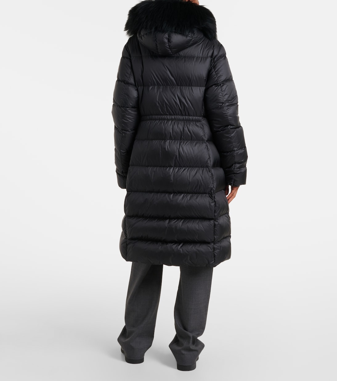 Boedic shearling-trimmed down jacket | Moncler