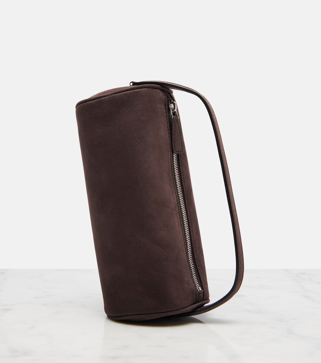 Tote Bag Round 90s aus Veloursleder | The Row