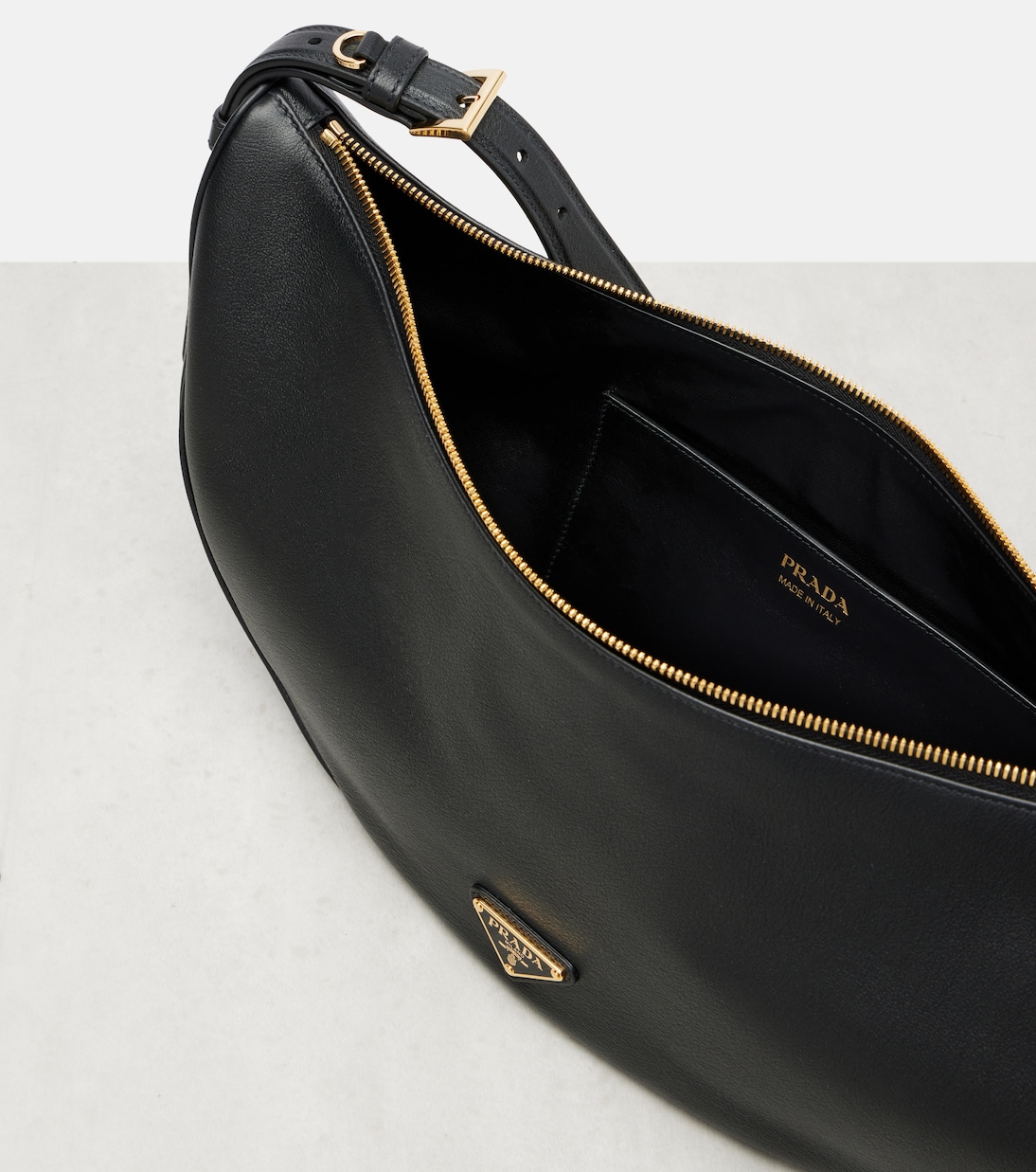 Prada Demi-Lune Large leather shoulder bag | Prada