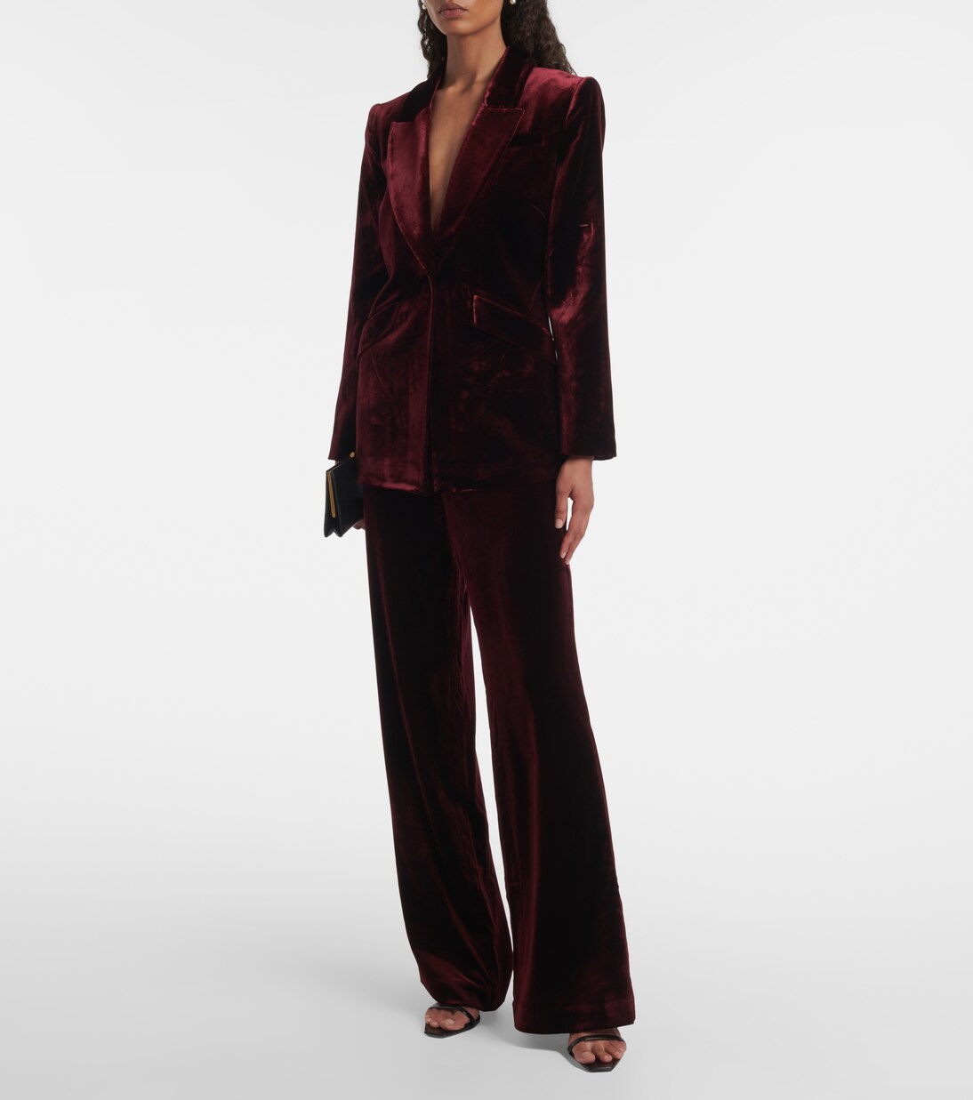 Pantalon ample en velours | Roland Mouret