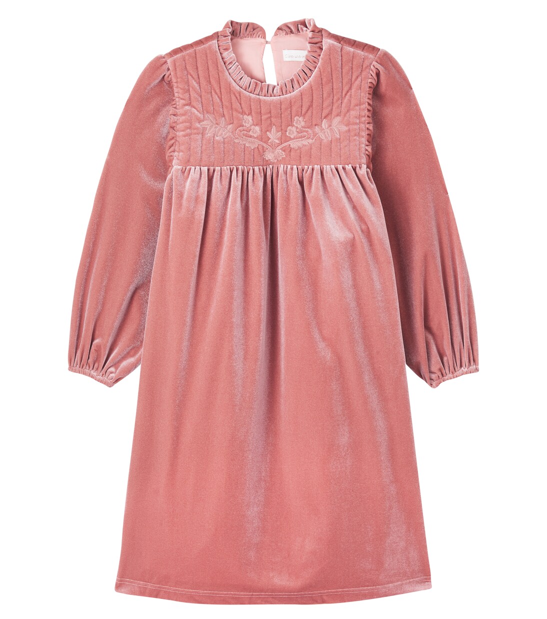 Besticktes Kleid Domitilla aus Samt | C'era Una Volta