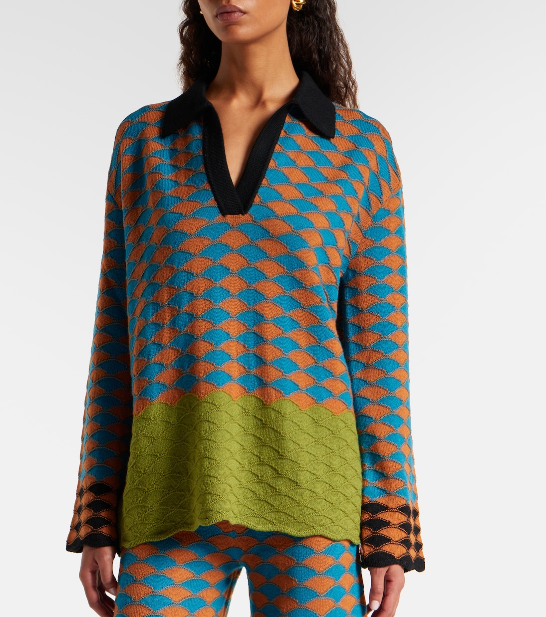 Polo de lana en intarsia | La DoubleJ