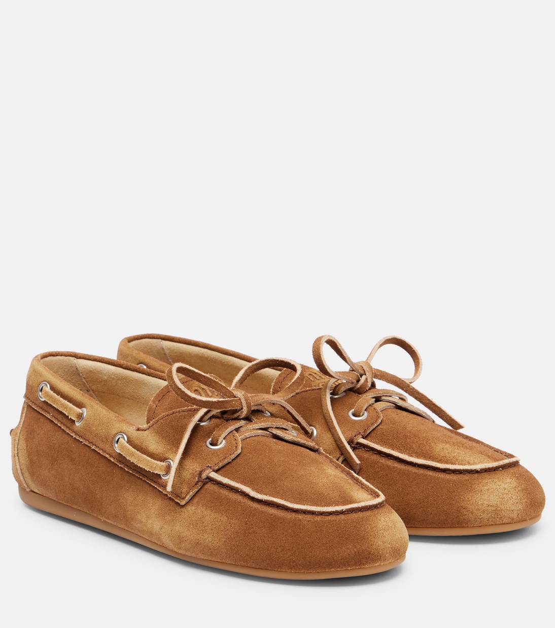 Segelschuhe aus Veloursleder | Miu Miu