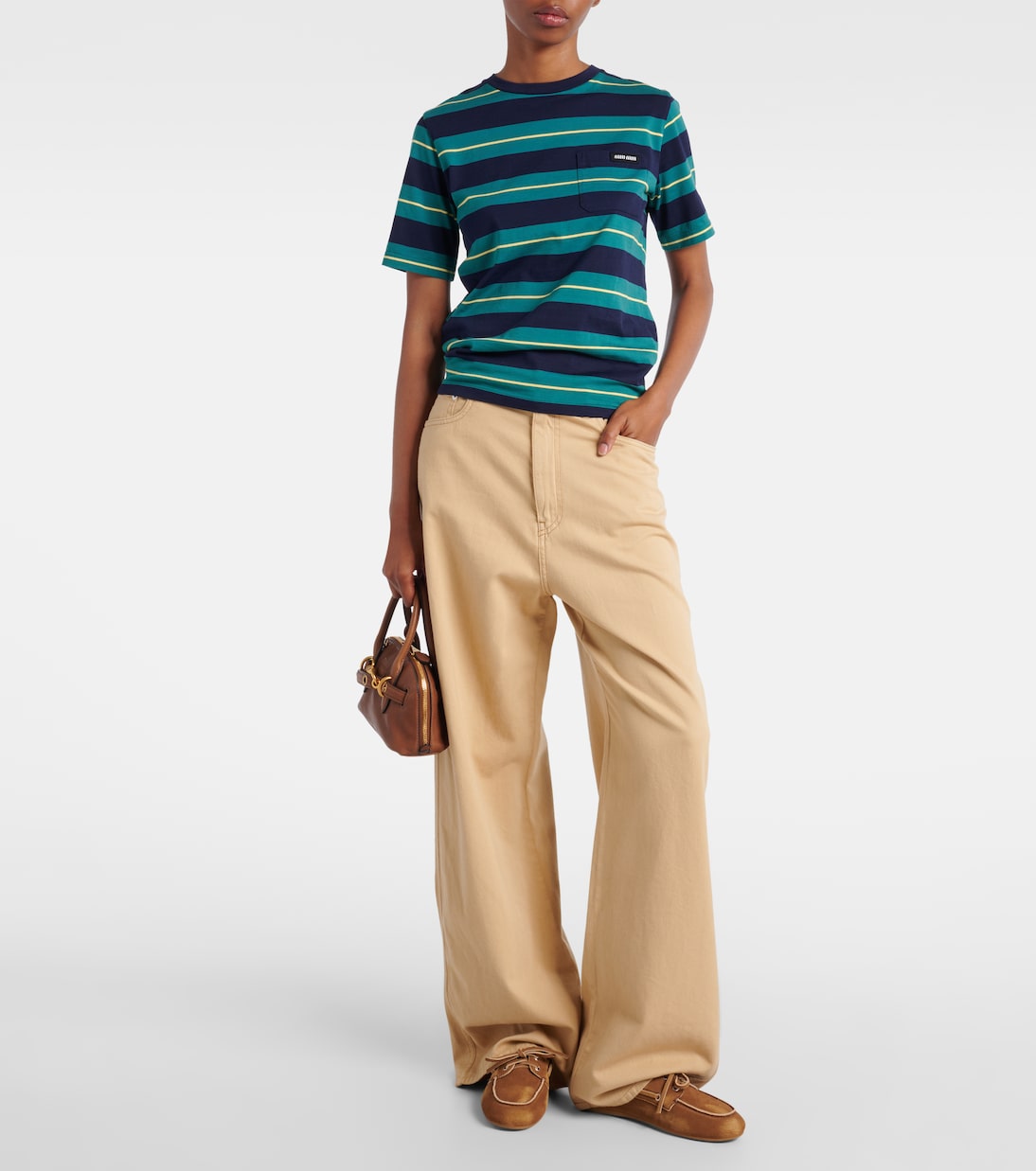 Segelschuhe aus Veloursleder | Miu Miu