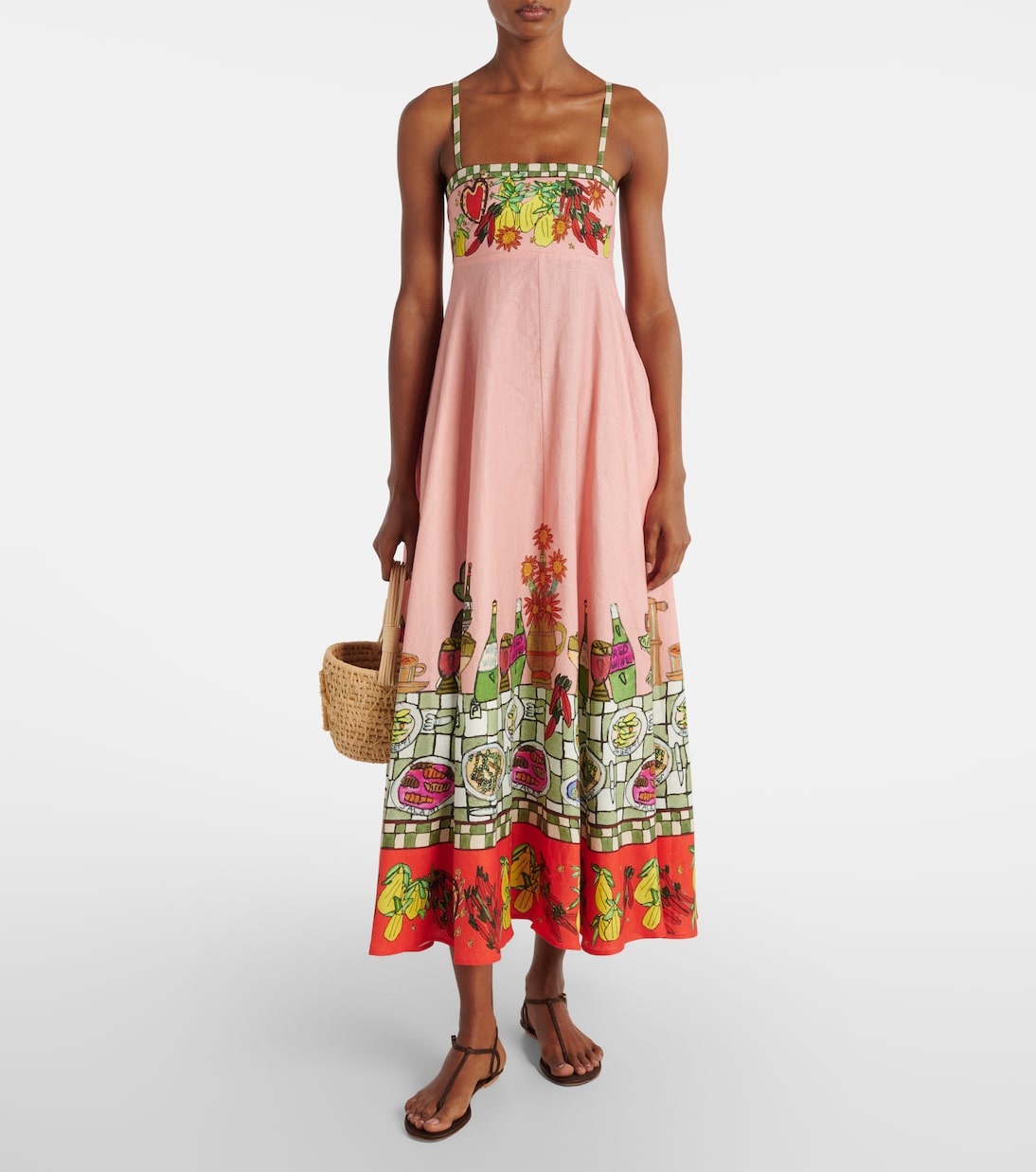 X Greg Sindel Maxikleid Contessa aus Leinen | Alémais