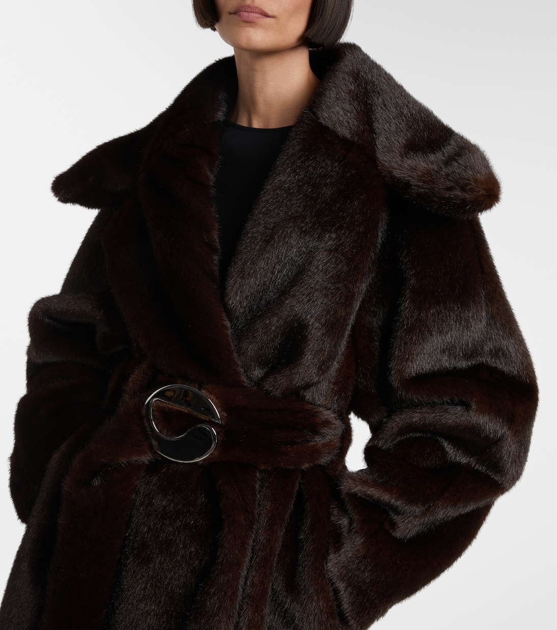 Logo belted coat | Coperni