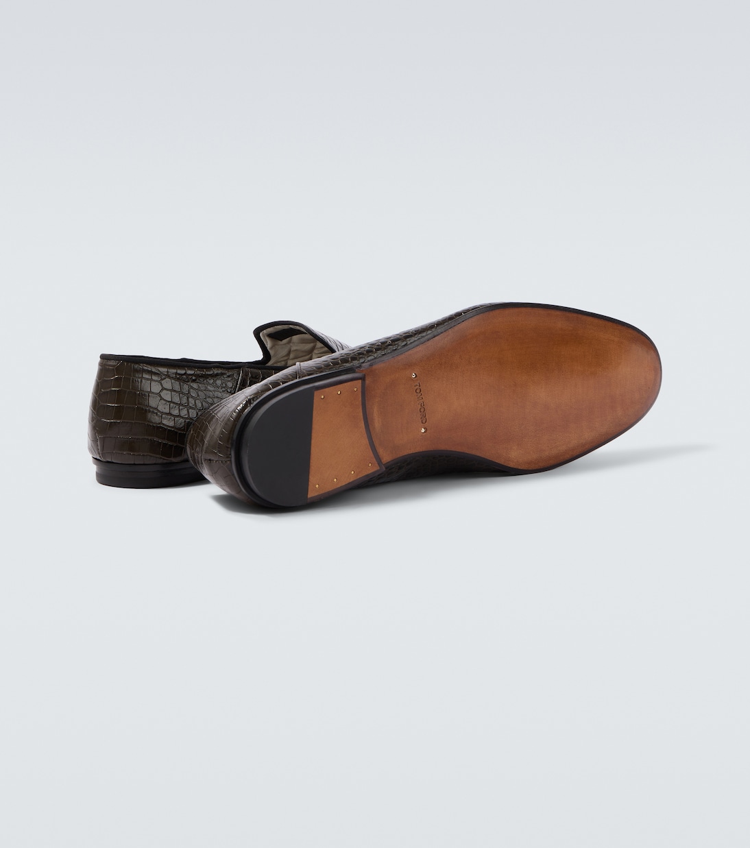 Steven croc-effect leather loafers | Tom Ford