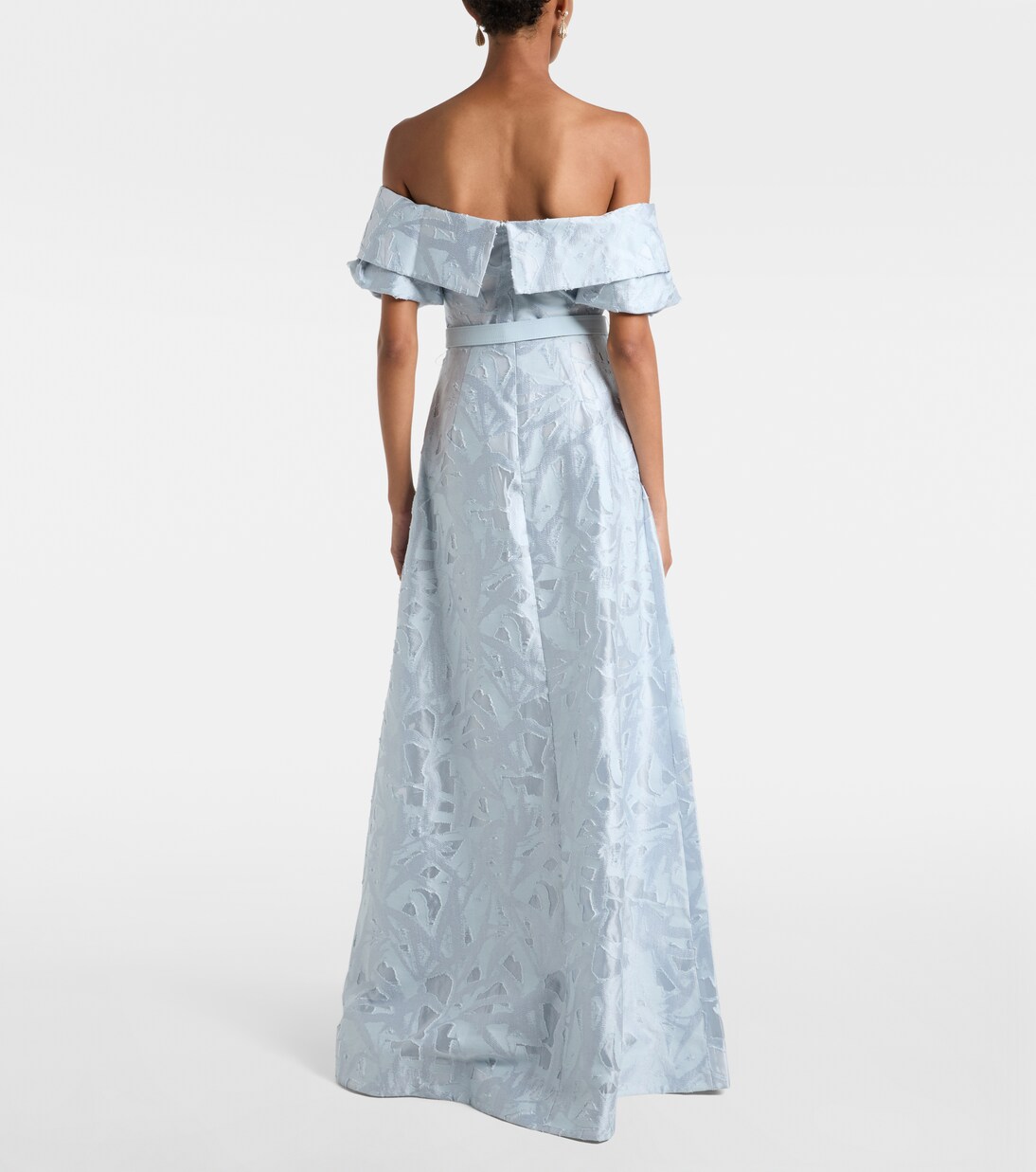 Bridal Anneli cotton-blend brocade gown | Rebecca Vallance