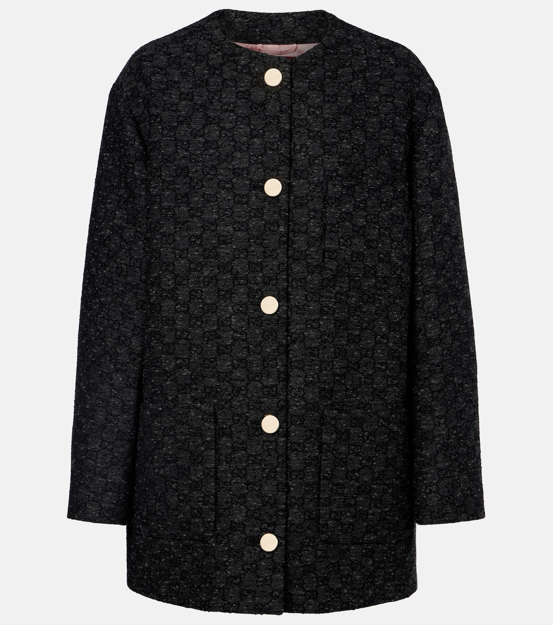 GG wool-blend tweed coat | Gucci