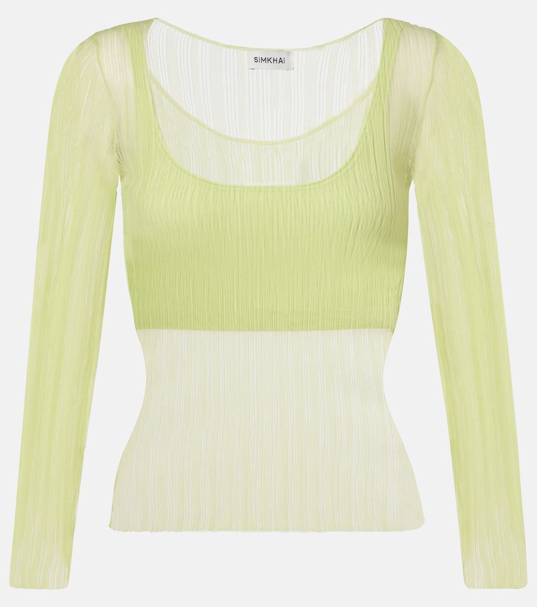 Top de jersey transparente | Simkhai