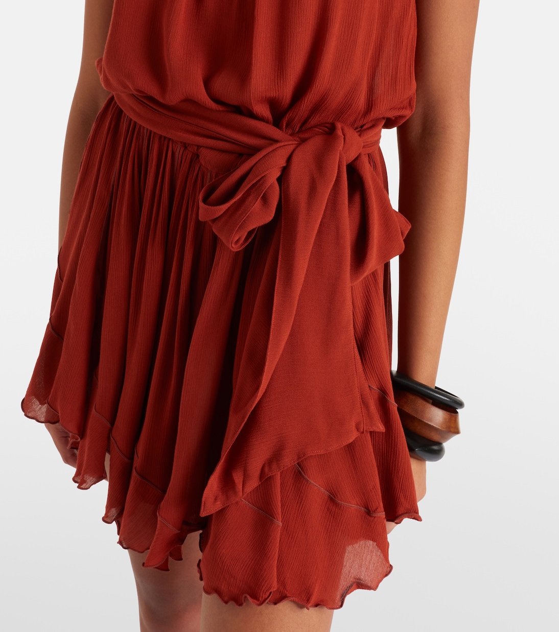 Bianca gathered minidress | Poupette St Barth