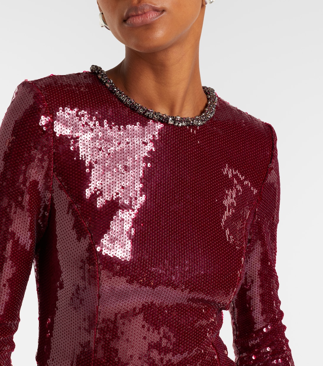 Nero sequined gown | Rebecca Vallance