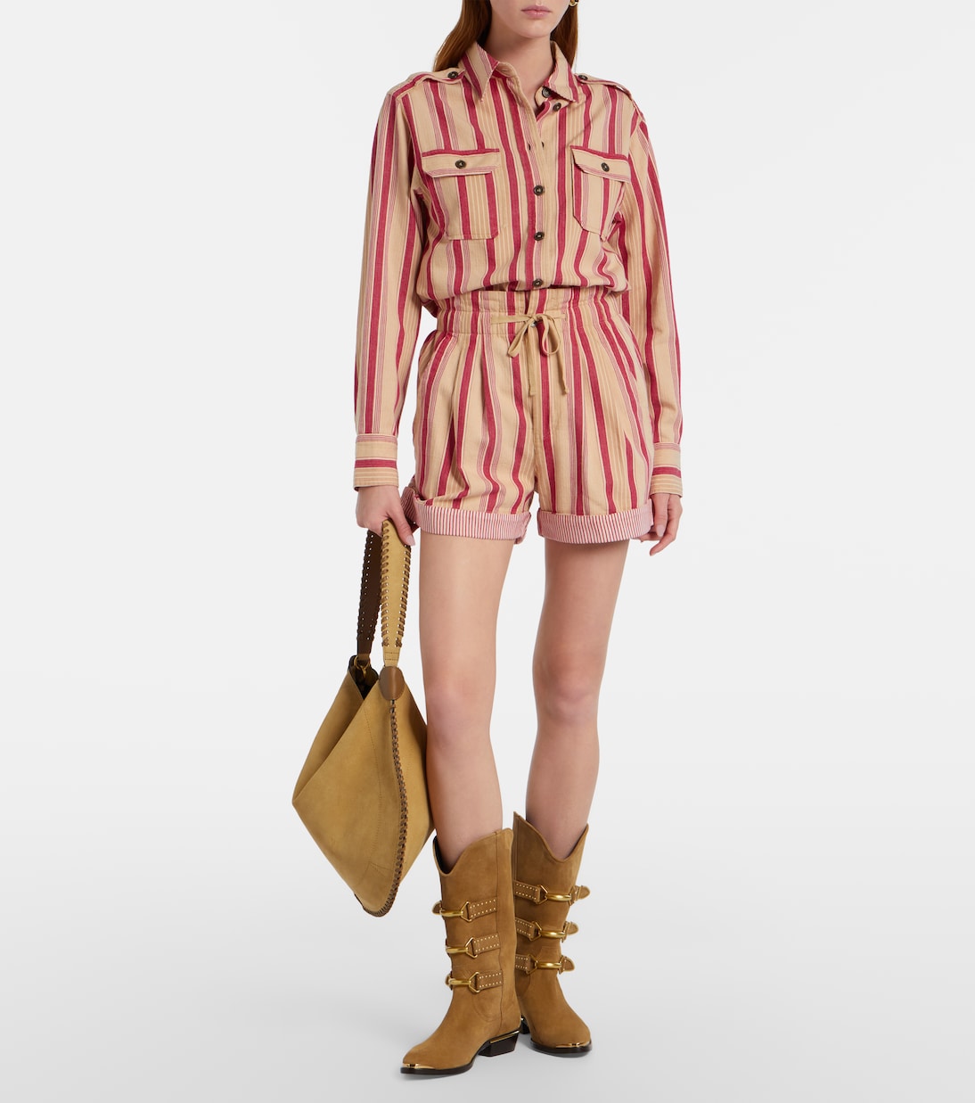 Chemise Gelva rayée en coton | Marant Etoile