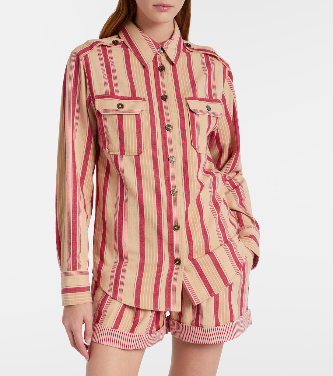 Chemise Gelva rayée en coton | Marant Etoile