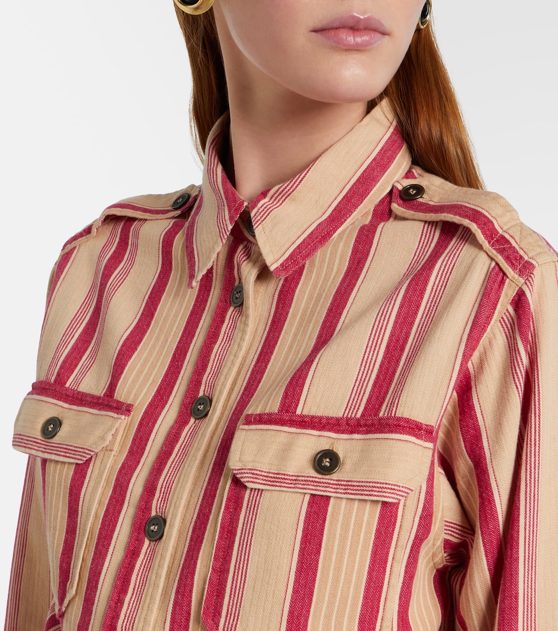 Chemise Gelva rayée en coton | Marant Etoile