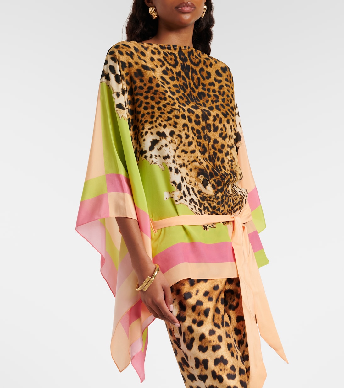 Printed silk top | Roberto Cavalli