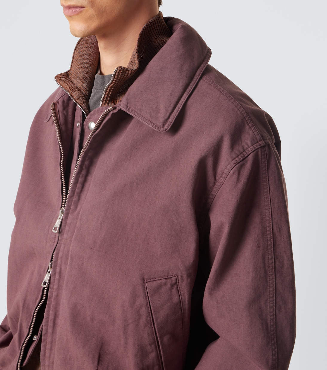 Command cotton and linen bomber jacket | Our Legacy