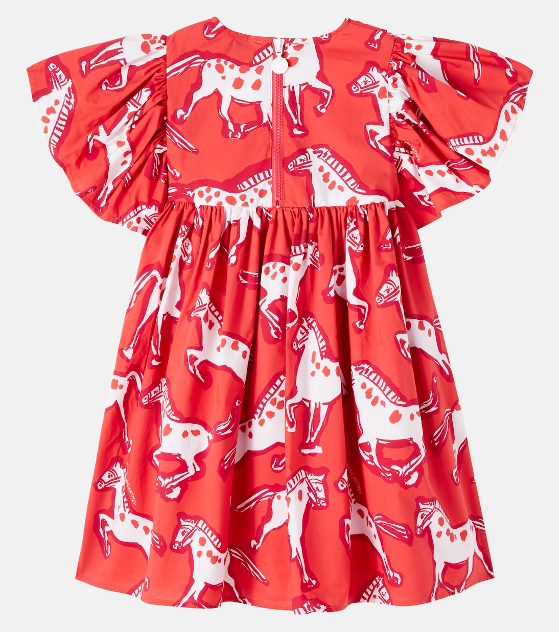 Kleid Horse aus Baumwollpopeline | Stella McCartney Kids