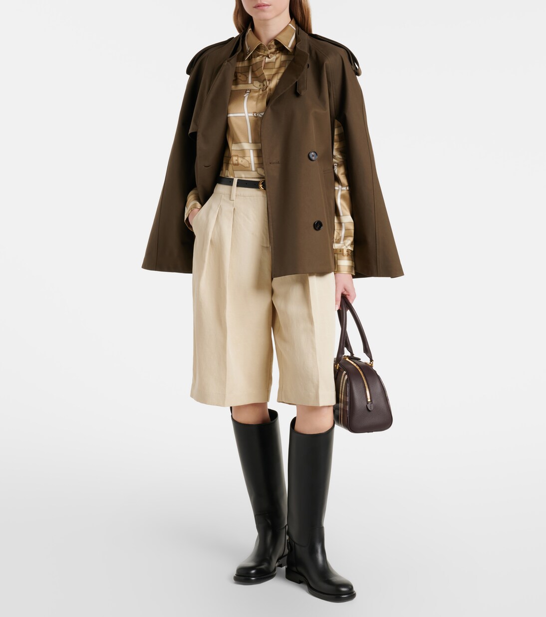 Emma printed satin shirt | Burberry