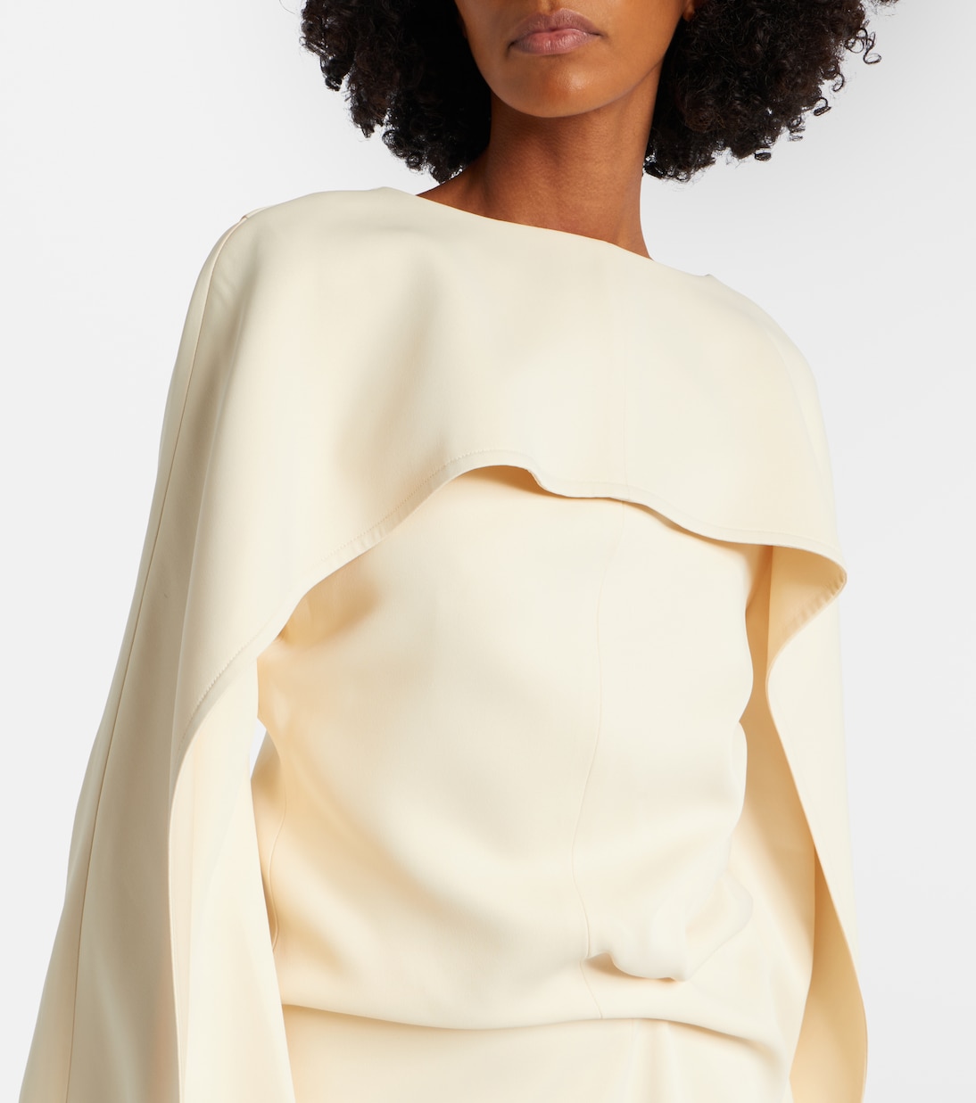 Draped crêpe midi dress | Khaite