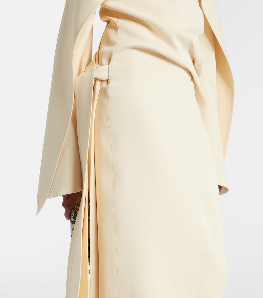 Draped crêpe midi dress | Khaite