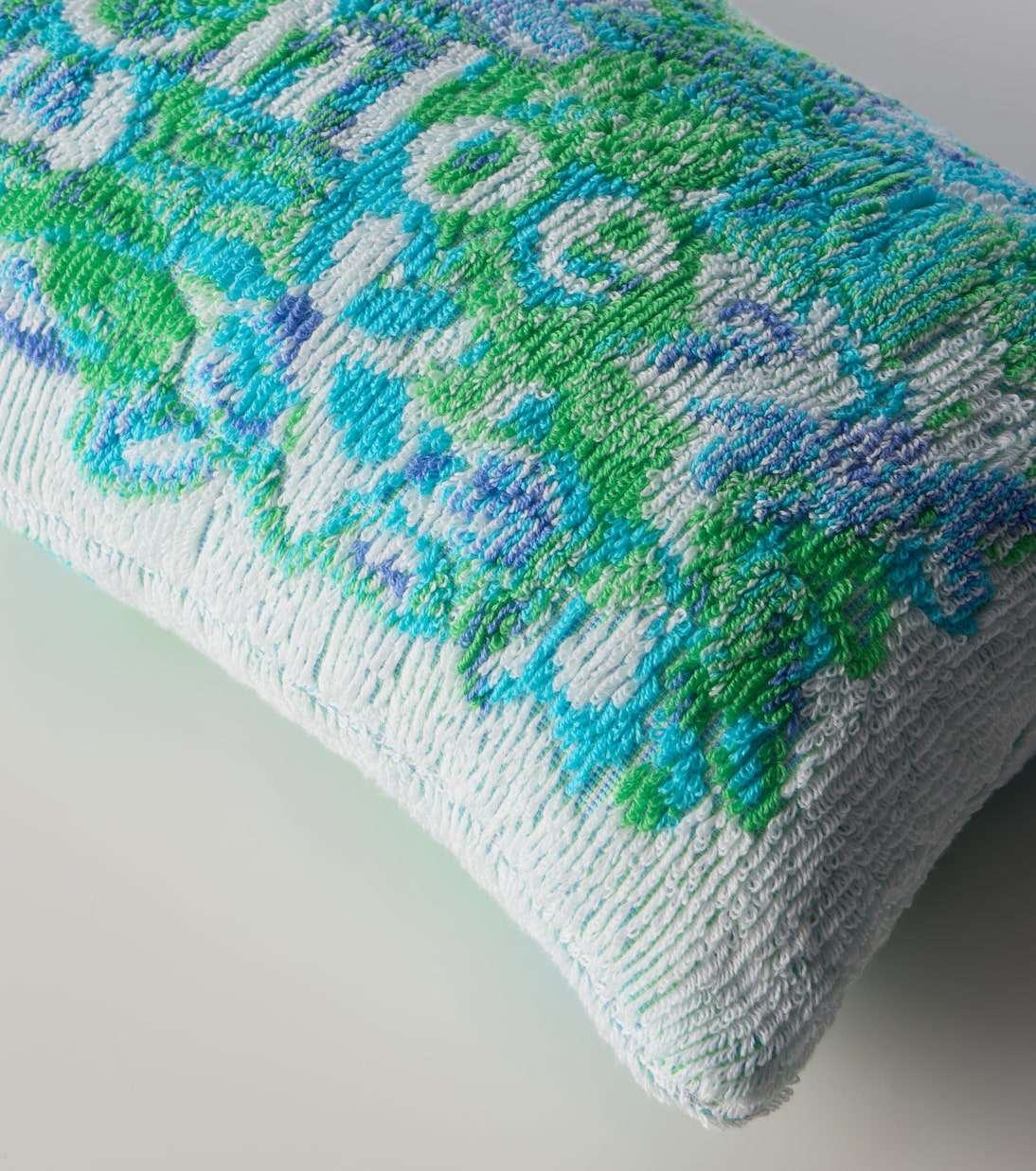 Floral logo cotton terry cushion | Chloé