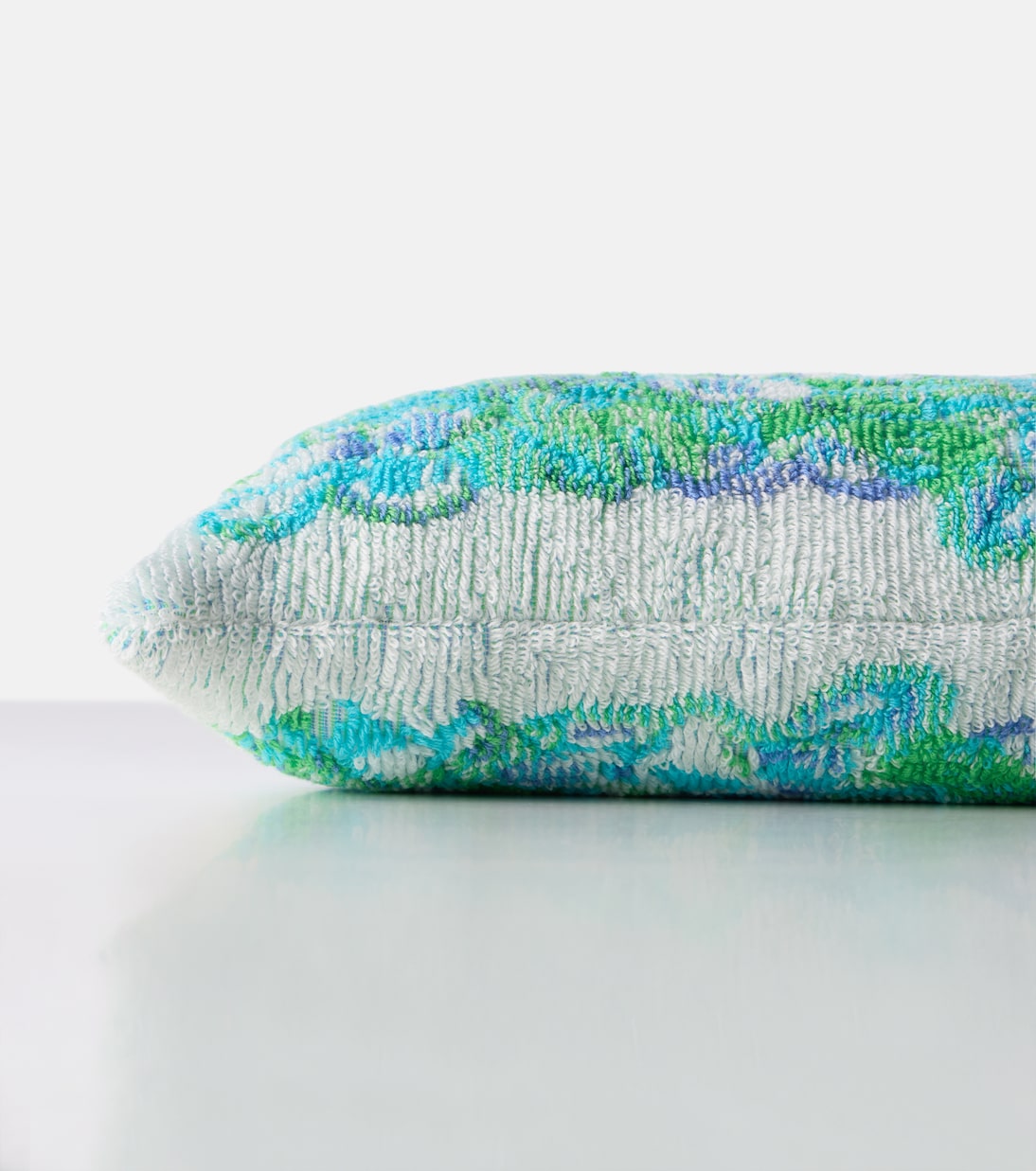 Floral logo cotton terry cushion | Chloé