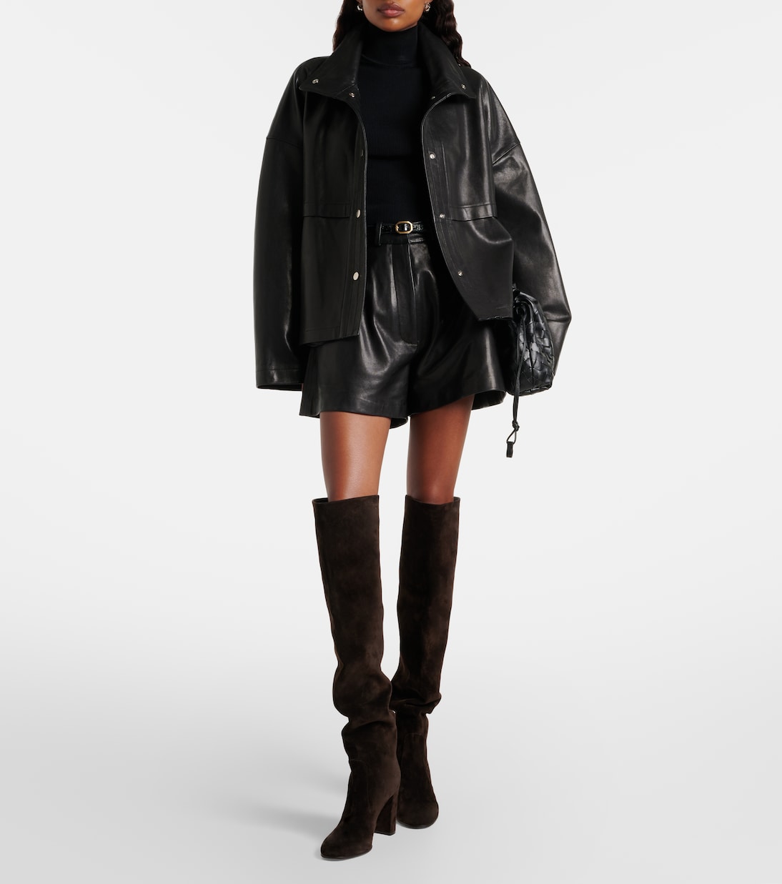 Veste en cuir Park | Nour Hammour