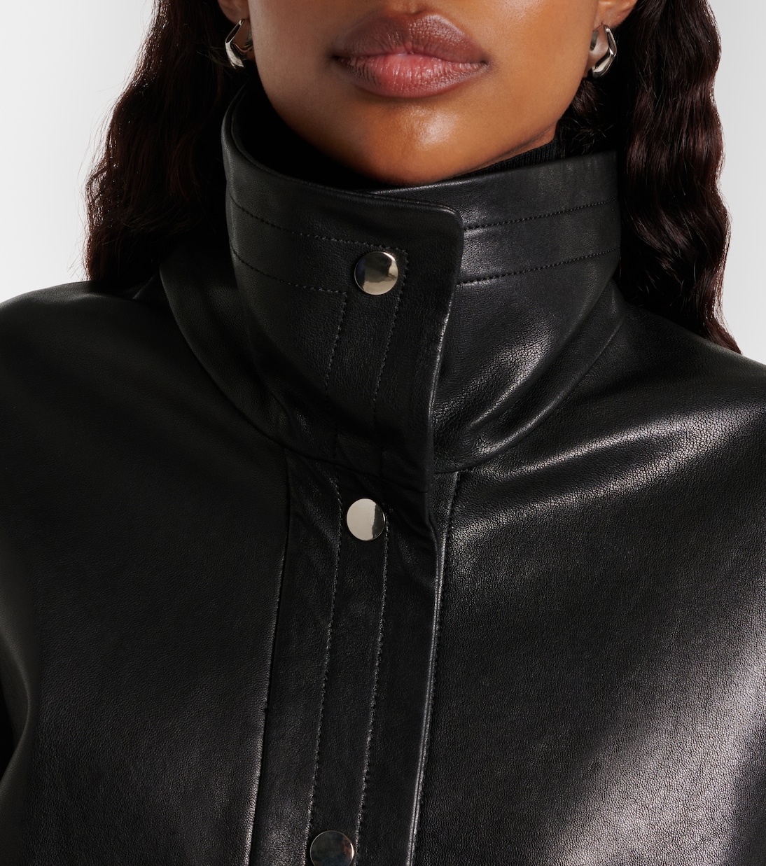 Veste en cuir Park | Nour Hammour